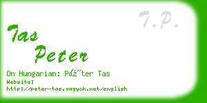 tas peter business card